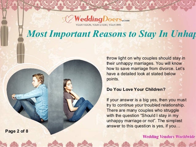 I married Should stay